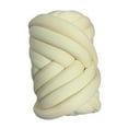 thumbnail image 2 of Hilo grueso de 1,5 kg, hilo tubular jumbo suave para tejer a mano, diámetro de 2,5 cm, 295 pulgadas Beige, 2 of 9