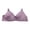 Purple, variant on Gymayou Older Women Thin Full Cup Comfort Bra No Underwire Wireless Support Bra Wide Strap Adjustable Back Closure Bras Beige L