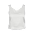 thumbnail image 6 of Women's Satin V Neck Wide Strap Tank Tops Solid Color Loose Casual Shirts For Work Party And Vacation, 6 of 6