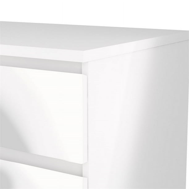 Levan home 6 drawer double bedroom dresser in deals white high gloss