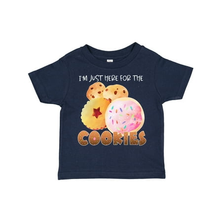 

Inktastic I m Just Here for the Cookies Gift Toddler Boy or Toddler Girl T-Shirt