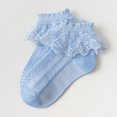 thumbnail image 2 of Toddler Baby Girls Ruffle Lace Ankle Cotton Dress Breathable Ankle Socks, 2 of 7