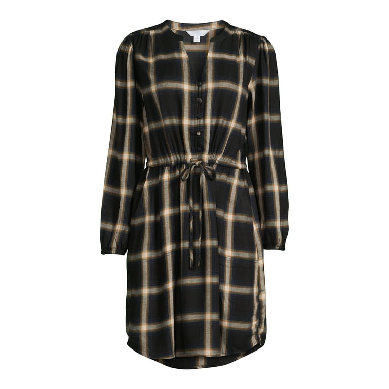 Flannel dress walmart hot sale