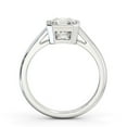 thumbnail image 3 of Spot Jewel Excellent 1.8 Ct Asscher Cut Solitaire Diamond Ring - Bezel Set Lab-Created Simulated Diamond with 14K White Gold Plated - Stackable Diamond Rings On Clearance - Personalized Gifts, 3 of 4