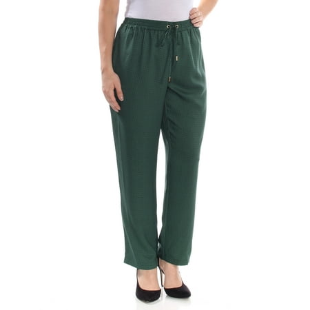 MICHAEL KORS Womens Green Mini Diamond Track Pants  Size: