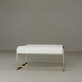 thumbnail image 2 of Shatana Home Cole Coffee Table in Brass with Ivory Boucle, 2 of 11