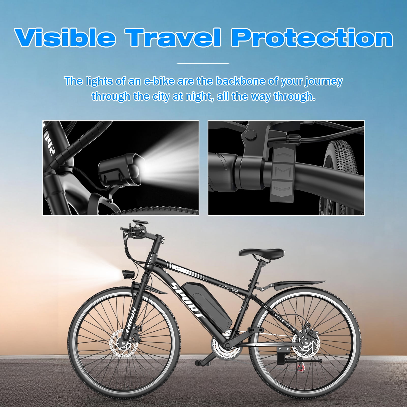 1200W Adult Electric Mountain Bike, 48V 10A Removable Battery-65 Miles, 26" Professional Shock Absorbing Tires,30MPH Off-Road Motorcycle,7 Speed Ebike,UL2849
