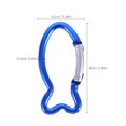 thumbnail image 2 of Mobutofu 15Pcs Blue Compact Hook Clips Aluminum Alloy for Outdoor Use, 2 of 6