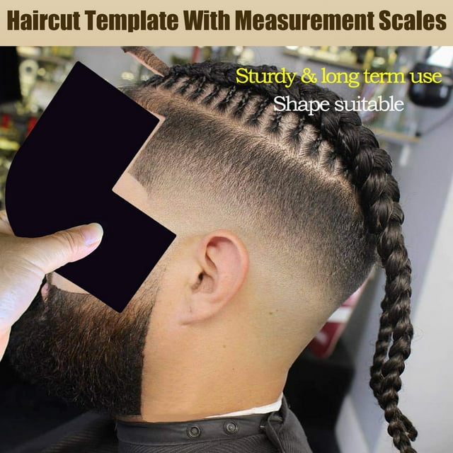 1/4Pcs Barber Color Hairline Enhancement Card Beard Lineup Shaping Tool Men Hairline Guide Beard Facial Hair Styling Trimming Edging Shaping Template