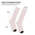 thumbnail image 4 of Pofeuu Heartbeat Symbol Print Compression Socks for Women & Men Circulation - Best Support for Nurses,Running,Athletic,Sports, 4 of 7
