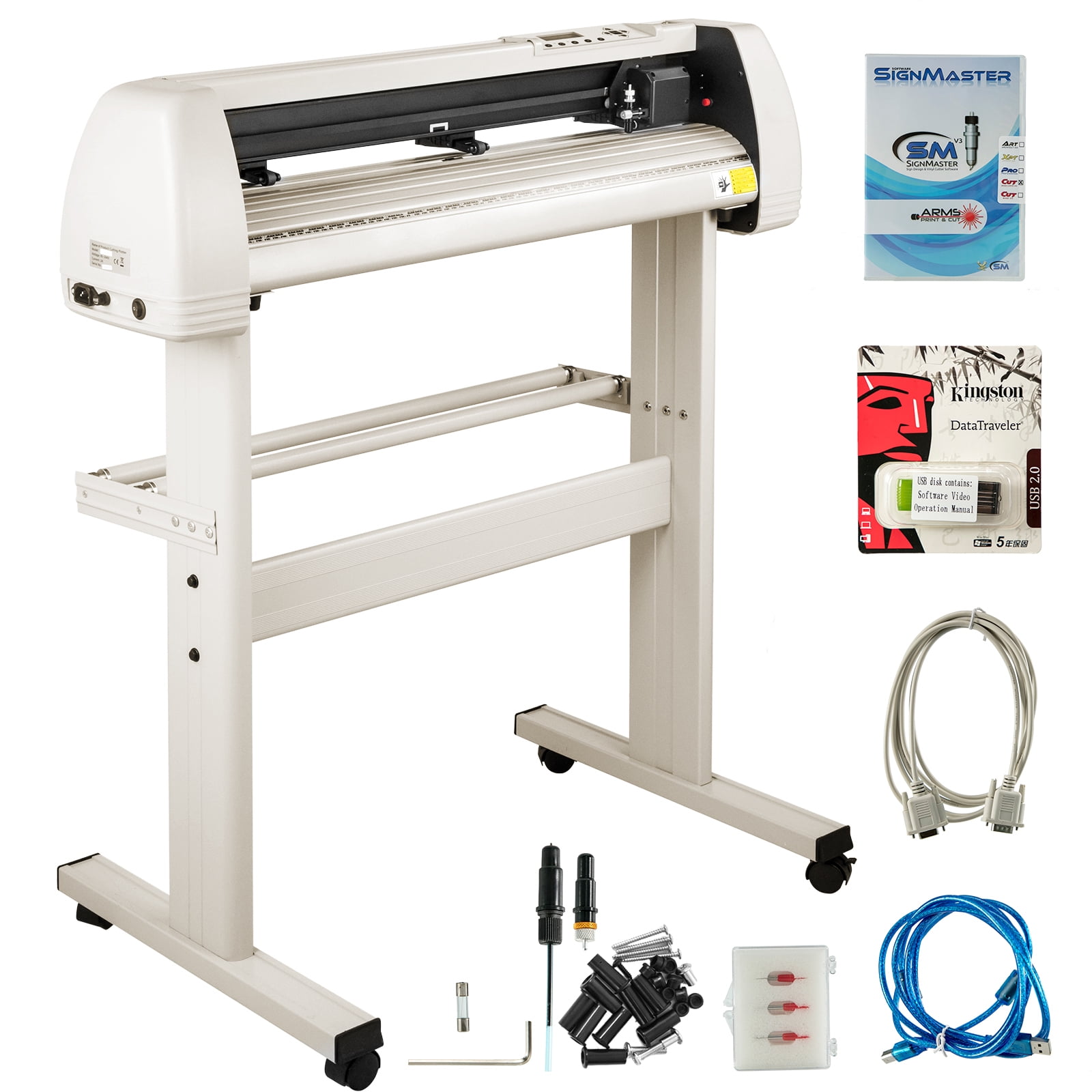 VEVOR Vinyl Cutter 28 inch Vinyl Cutter Machine with 20 Blades Maximum ...