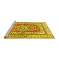 thumbnail image 2 of Ahgly Company Machine Washable Indoor Round Persian Yellow Traditional Area Rugs, 8' Round, 2 of 4