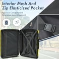 thumbnail image 5 of 24 Inch ABS Luggage with TSA Lock & Spinner Wheels, Hardside Expandable Travel Suitcase, Carry on Luggage, Yellow, 5 of 5