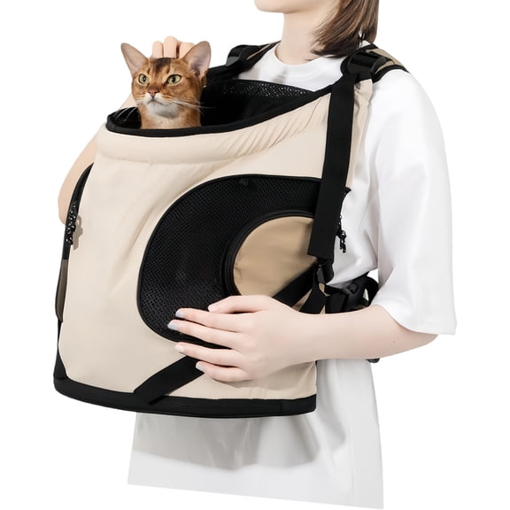 COOLHOOD Adjustable Cats Chest Carriers For Hiking Travel Breathable Pet Front Carrying Bag With Buckles for Transportatio