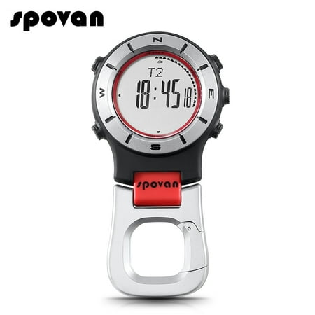 SPOVAN Smart Watch Altimeter Barometer Compass LED Watch Sports Watches Fishing Hiking Climbing Pocket (Best Smartwatch For Hiking)