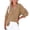 Brown, variant on Womens Shirts Casual Button V Neck Long Sleeve Shirts Oversized Solid Blouses Tops Workout Tops