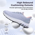 thumbnail image 4 of Artlea Wide Toe Box Running Shoes Women Arch Support Walking Sneakers for Plantar Fasciitis Athletic Tennis Orthotic Shoes for Gym Workout, US Size 8, 4 of 7