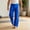 New-Blue, variant on PNTUTB Wide Leg Pants for Men Solid Color Drawstring Trousers Casual Loose Comfortable Trendy Lounge Workout Yoga Sporty Pants