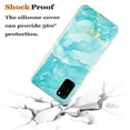 thumbnail image 5 of Allytech Compatible with Samsung Galaxy S20 Plus 5G Case 6.7", Marble Design Series Case for Women Boys Girls Soft Slim TPU Shockproof Cover for Samsung Galaxy S20 Plus, Green Marble, 5 of 6