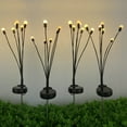 thumbnail image 2 of Solar Path Lights 6 LED 4 Pack Solar Powered Firefly Garden Lights Outdoor Fast Charge Battery Swaying Lights Decorative for Pathway Yard Patio Landscape, 2 of 7