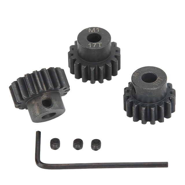 Juegos de engranajes de piñón M1, resistentes al óxido, 16T, 17T, 18T, 5mm, juego de engranajes de Motor de coche con Control remoto para coche modelo 1:8