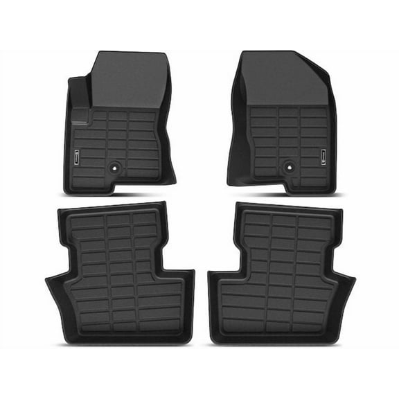 Floor Mat Set 4 - Compatible with 2007 - 2017 Jeep Patriot 2008 2009 2010 2011 2012 2013 2014 2015 2016