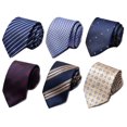 thumbnail image 1 of Corbata Passabin 6 PZS Seda Jacquard Tejida 7.5x146 cm, 1 of 9