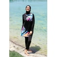 thumbnail image 4 of Lycra Black Burkini Modest Swimwear M2224 USA, 4 of 5