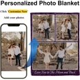 thumbnail image 5 of Custom Blanket with Picture, Personalized Photo Blanket. Mothers Day Mom Gifts and Fathers Day Dad Gifts from Daughter Son, Customized Christmas Birthday Valentines Day Gifts for Him Her Blankets, 5 of 5