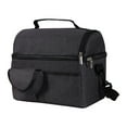 thumbnail image 1 of QualitChoice Insulated Lunch Bag Adult With Detachable Shoulder Strap Included Rational black, 1 of 6