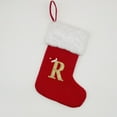 thumbnail image 2 of CuiLiyq 11.8 Inch Initials Christmas Stockings, Red Velvet with White Soft Plush Cuff Embroidered, Xmas Stockings Classic Personalized Stocking Decorations for Family Holiday Season Decor(Letter R), 2 of 2