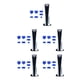 thumbnail image 1 of Cateissary 7 piezas de tapas de tapón de polvo para consola de juegos de repuesto para 5 azul Type2 NO2, 1 of 6