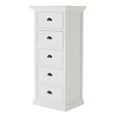 thumbnail image 2 of NovaSolo Halifax Grand Mahogany Wood Storage Unit with Drawers in Classic White, 2 of 7
