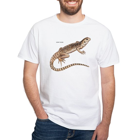 CafePress - Desert Iguana White T Shirt - Men's White Classic Cotton T-Shirts