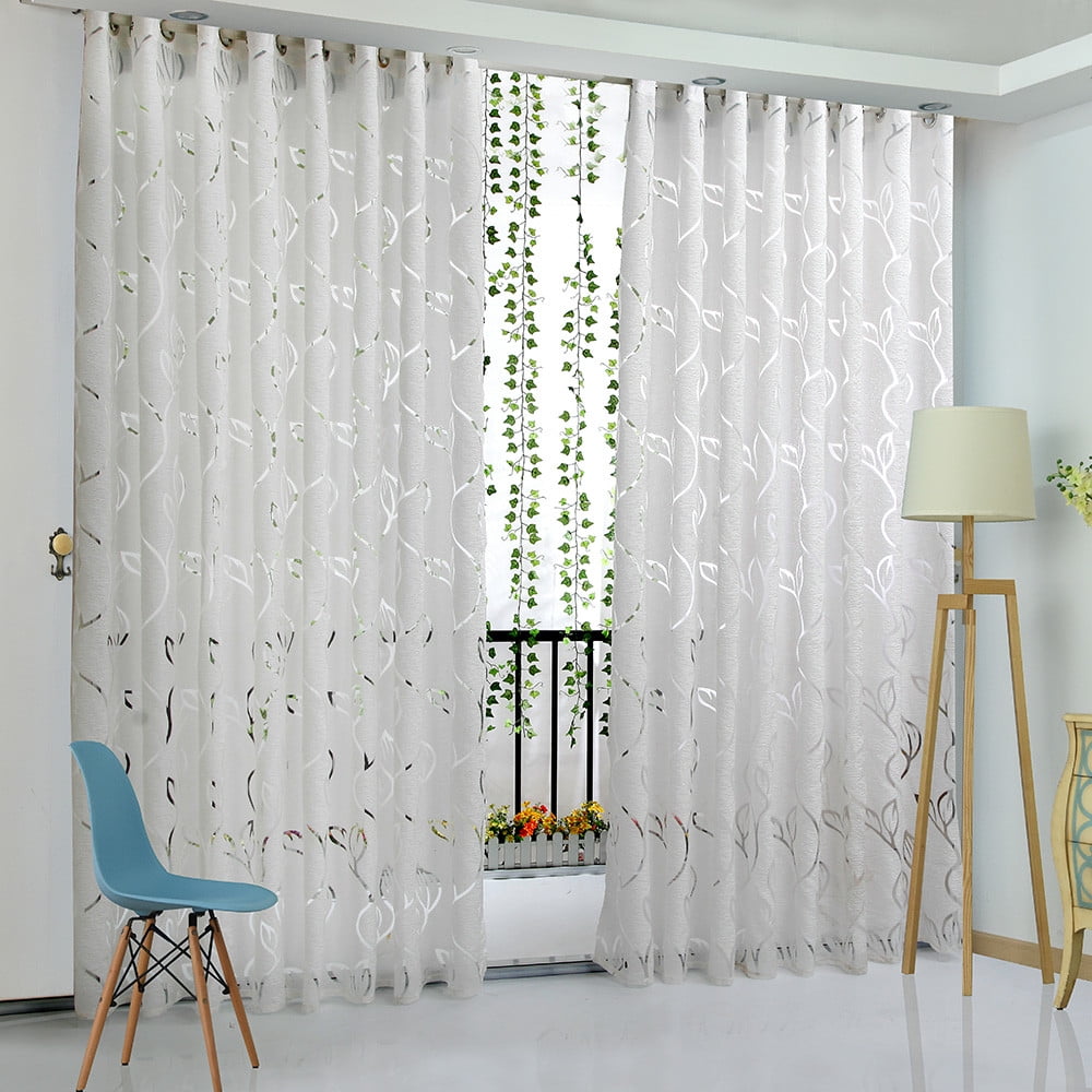 Tarmeek Semi Sheer Curtains for Living Room Bedroom Long Drape Panels ...