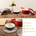 thumbnail image 6 of SKYSONIC 2Pcs Coastal Sea Theme Pot Holders Trivets, Sailboat Starfish Cotton Thread Weave Trivet Heat Resistant Mats Pot Teapot Protection Table Decorative, 6 of 7