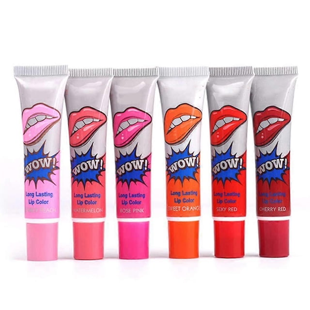Peel Off Lip Tint Waterproof Sexy Red Long Lasting Lip Stain with 6 Color Options