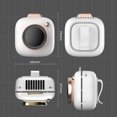 thumbnail image 4 of Ventilador De Cuello Colgante Con Forma De Cámara Creativa, Ventilador Portátil Con Carga Usb, Mini Ventilador De Refrigeración Personal Para Exteriores qarigey OD015958-02, 4 of 6