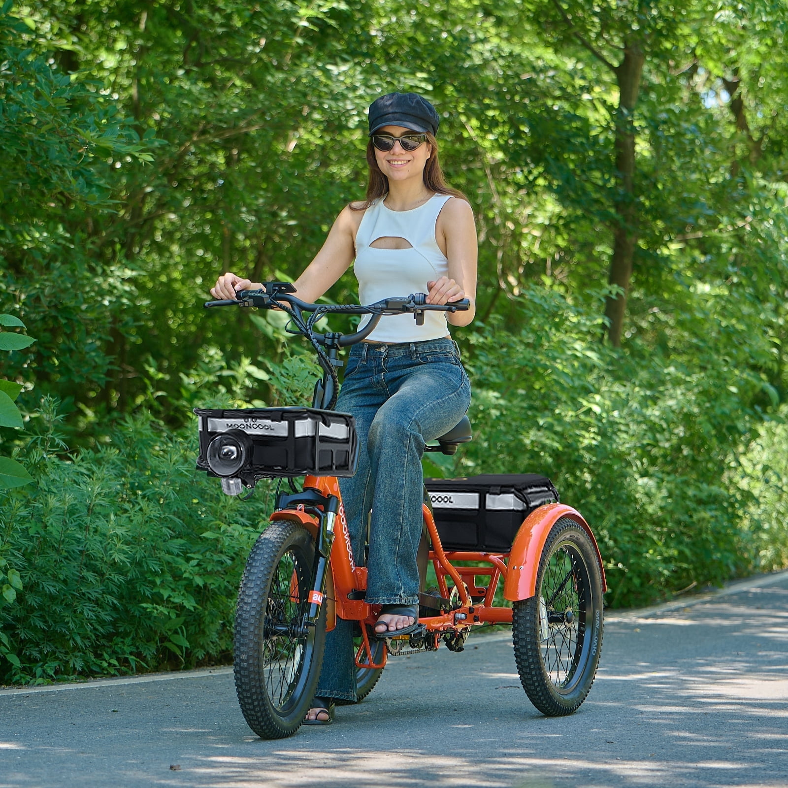 MOONCOOL TK1 Tricycle Rack Bag, Waterproof 600D Polyester Bag for
