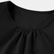 thumbnail image 5 of Camiseta Plegada de Color Sólido Estilo de Vestido de Verano de Manga Corta para Niños con Cuello Redondo Y Detalle Encofrado, Punto Suave Transpirable para Niños Primavera Y Uso Diario, 5 of 7