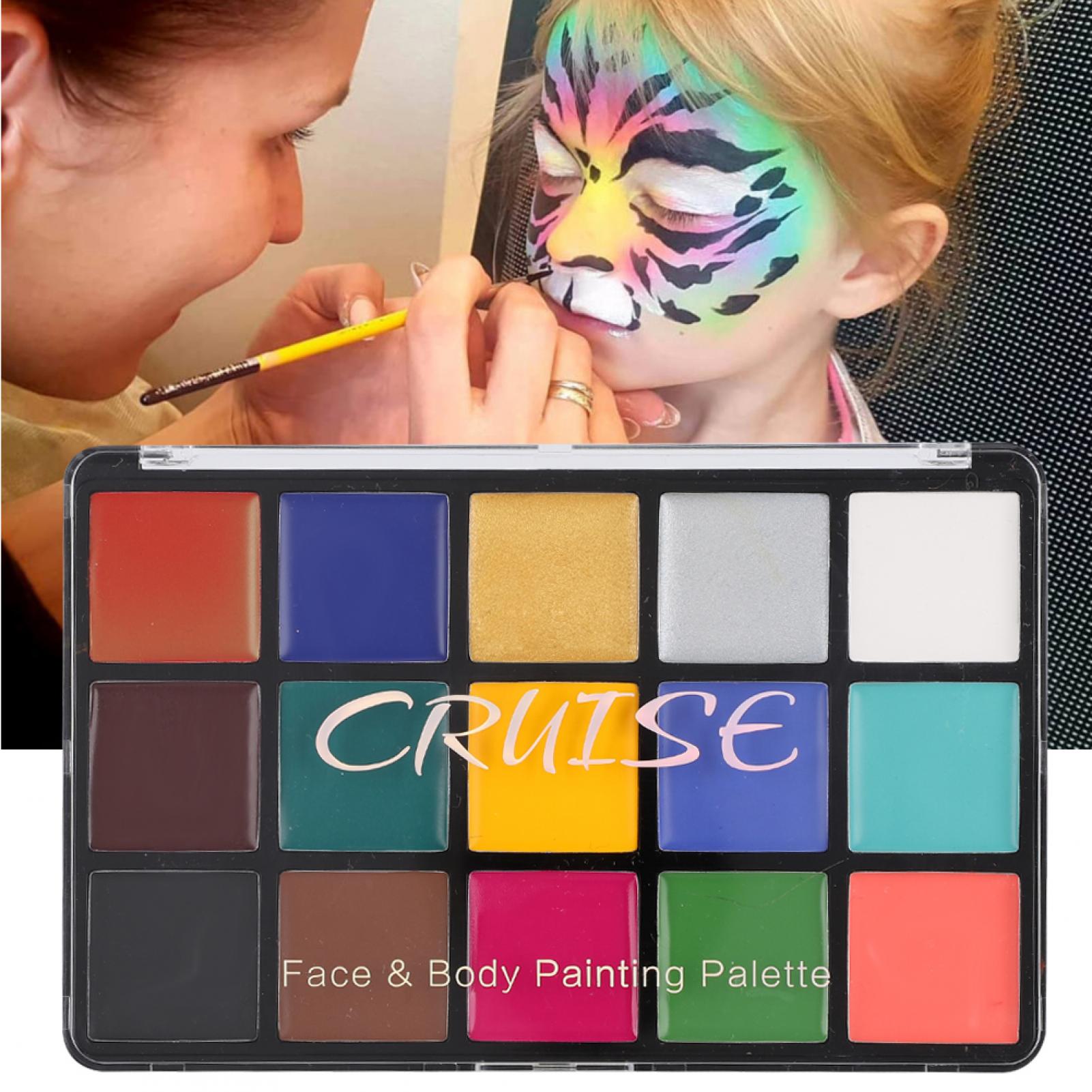 FAGINEY Face Makeup Painting,15 Colors Face&Body Painting Custom