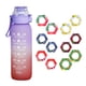 thumbnail image 2 of Botella de perfume de 1 litro, juego de botella de agua actualizada con 12 cápsulas, pajita para beber, sin azúcar, botella de agua para exteriores gratis, 2 of 5