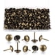 thumbnail image 1 of (S) 200 piezas de clavos para tapicería, clavos decorativos para tapicería, tachuelas para tapicería, clavos de latón antiguo para muebles con caja de plástico para sillón, sofá y muebles, 1 of 5