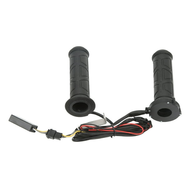 Noir 7/8 "guidon De Moto électrique Poignées Chauffantes Chaudes