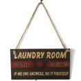 thumbnail image 3 of Tablero de madera personalizado para lavandería, decoración rectangular con letras en inglés, producto JM00730, ideal para hogares., 3 of 5