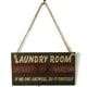 thumbnail image 3 of Tablero decorativo de madera personalizable para lavandería - Letras inglesas - Artesanía JM00730 - Ideal para decoración de hogar y negocios, 3 of 5