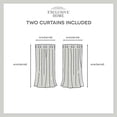 thumbnail image 7 of Exclusive Home Burke 100% Blackout Grommet Top Curtain Panel Pair, 52"x63", Dark Grey, Set of 2, 7 of 7