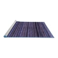 thumbnail image 2 of Ahgly Company Machine Washable Indoor Round Oriental Blue Modern Area Rugs, 8' Round, 2 of 4