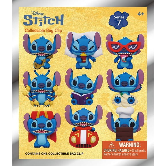 Disney Stitch 3D Foam Bag Clip Blind Bag