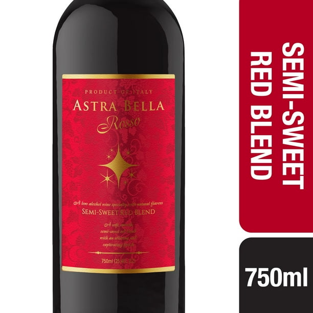 Astra Bella Semi Sweet Red Rosso 750ml